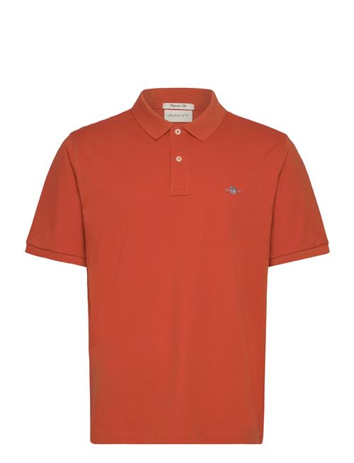 Reg Shield Ss Pique Polo GANT Orange
