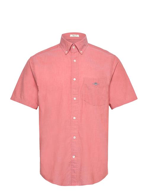 Reg Classic Poplin Ss Shirt GANT Pink