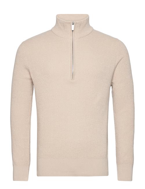 Slhrodney Ls High Neck Half Zip W Selected Cream