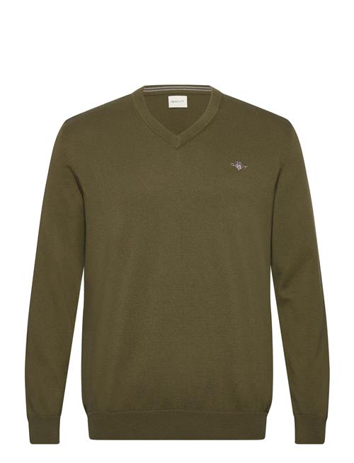 Classic Cotton V-Neck GANT Green