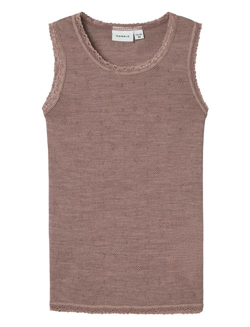 Nmfwang Wool Needle Tank Top Noos Name It Beige