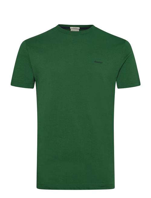 Contrast Logo Ss T-Shirt GANT Green