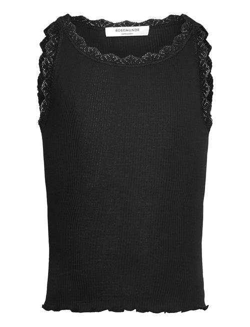 Rkbalta Sl Top W/ Lace Cropped Rosemunde Kids Black