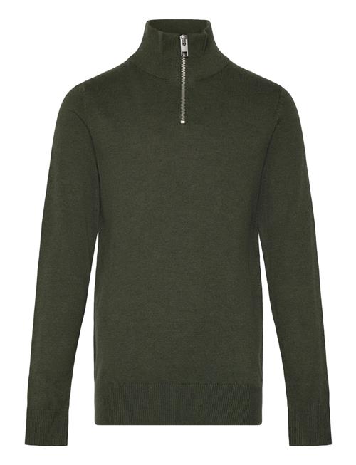 Jack & Jones Jjeemil Knit Half Zip Noos Jnr Jack & J S Khaki