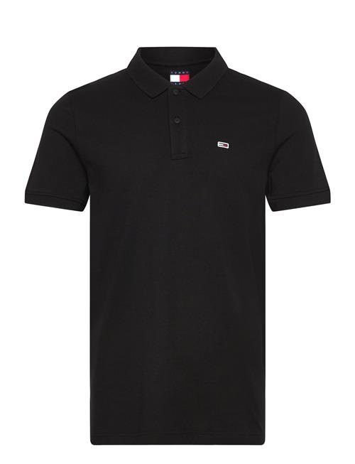 Tjm Slim Placket Polo Ext Tommy Jeans Black