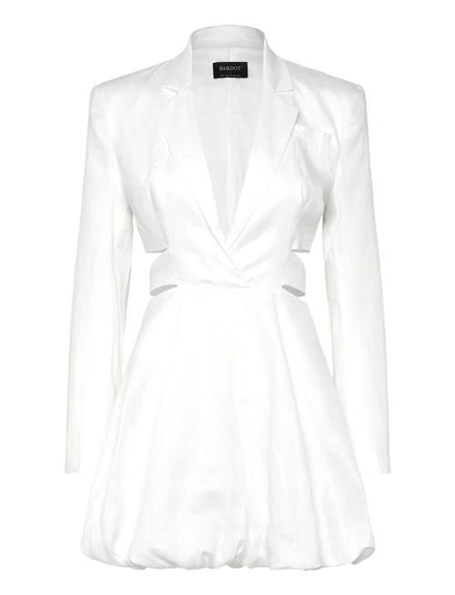 Sintra Linen Blazer Dress Bardot White