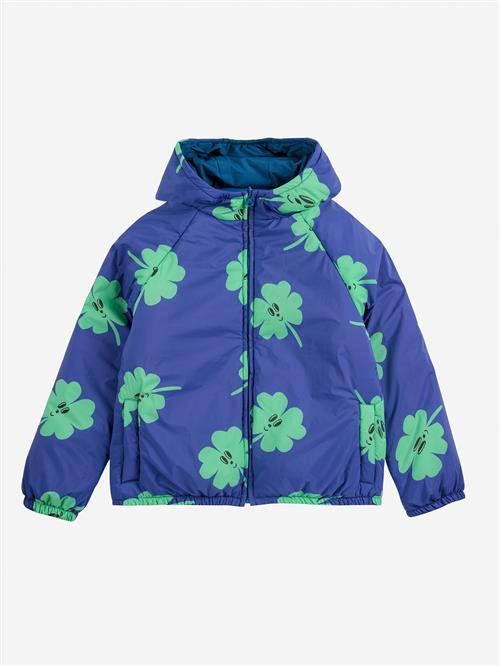 Bobo Choses Lucky Clover All Over Vendbar Anorak Purple  Purple 8-9 Years  Lilla  8-9 år  kvinde