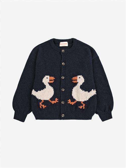 Bobo Choses La Oca Cardigan Navy Blue  Navy Blue 4-5 Years  Blå  4-5 år  mand