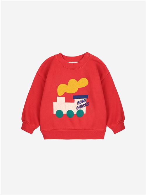 Bobo Choses Bobo Choo Choo Sweatshirt Red  Red 12 Months  Rød  12 måneder  Unisex