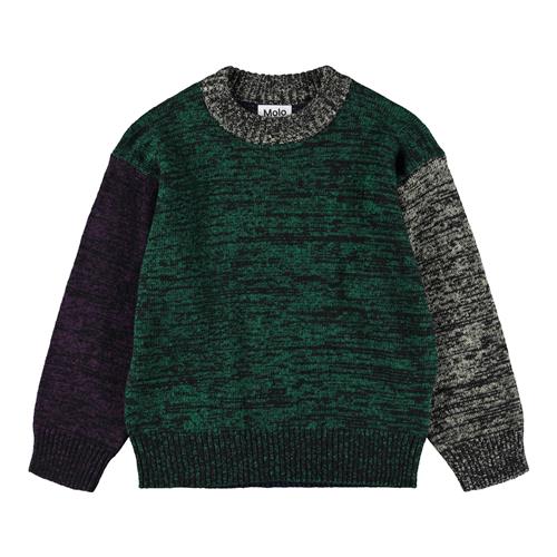 Molo Brian Strikket Sweater Mix Colour  Mix Colour 122/128 cm  Grøn  122/128 cm  mand