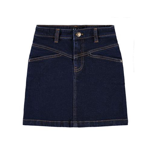 Molo Baji Denim Nederdel Raw Blue  Raw Blue 110/116 cm  Blå  110/116 cm  kvinde
