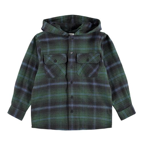 Molo Rizz Ternet Overshirt Galaxy Check  Galaxy Check 134/140 cm  Grøn  134/140 cm  mand