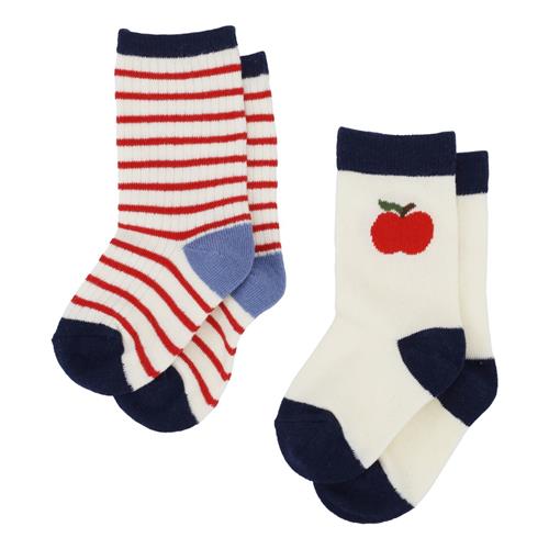 Flöss Vilde 2-pak Sokker Apple 2-pack  Apple 2-Pack-22-24 EU  Hvid  22-24 EU  mand