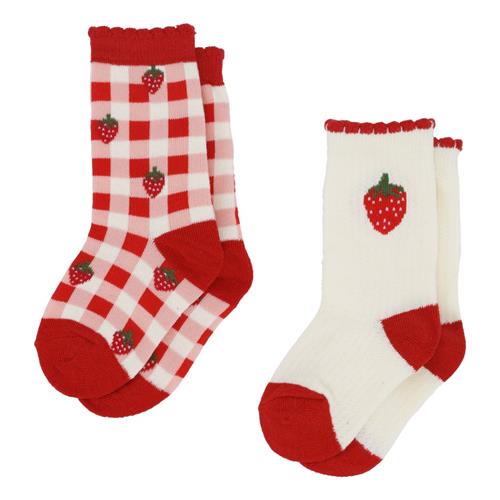 Flöss Vibe 2-pak Sokker Molly Check 2-pack  Molly Check 2-Pack-19-21 EU  Rød  19-21 EU  kvinde