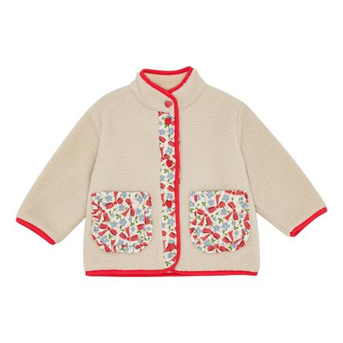 Flöss Andrea Fleece-jakke Sand/pink  Sand/Pink-3-4 years  Creme  3-4 år  kvinde