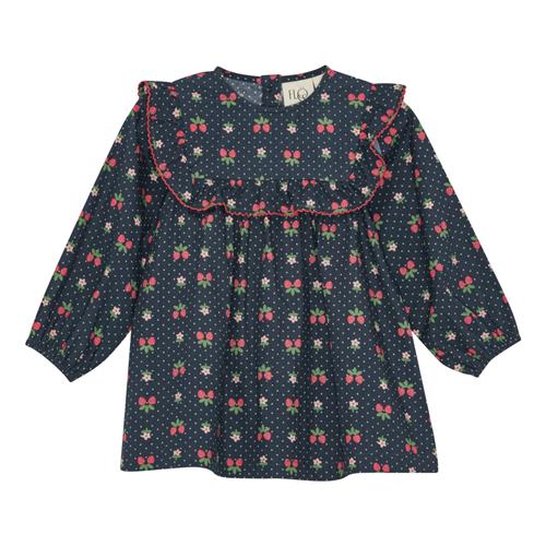 Flöss Sofia Kjole Navy Space Berry  Navy Space Berry-92 cm  Marineblå  92 cm  kvinde