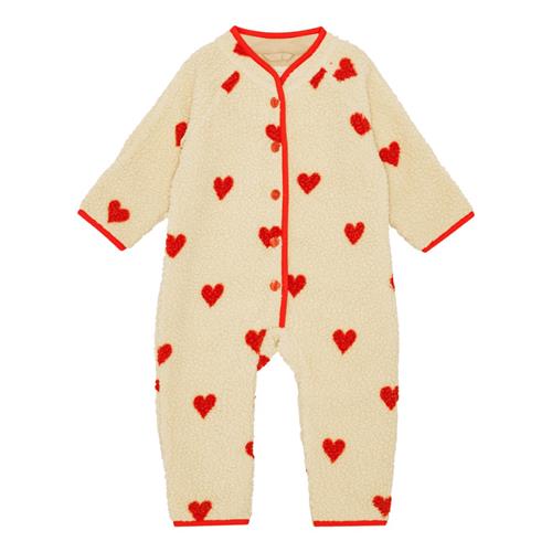 Flöss Simone Onesie Soft White Heart  Soft White Heart-62 cm  Creme  62 cm  kvinde