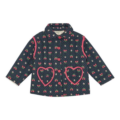 Flöss Sofia Jakke Navy Space Berry  Navy Space Berry-104 cm  Marineblå  104 cm  kvinde