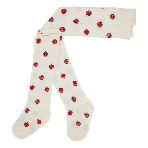 Flöss Vera Strømpe Pointelle Berry  Pointelle Berry-56/62 cm  Hvid  56/62 cm  kvinde