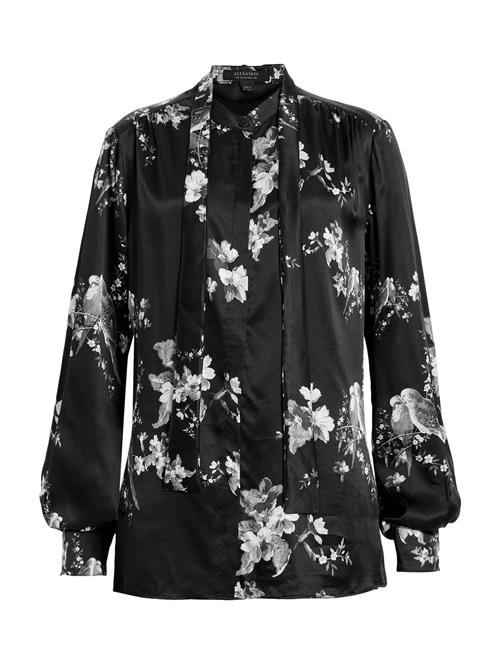 AllSaints Bluse 'TONI IONA'  lysegrå / sort / hvid