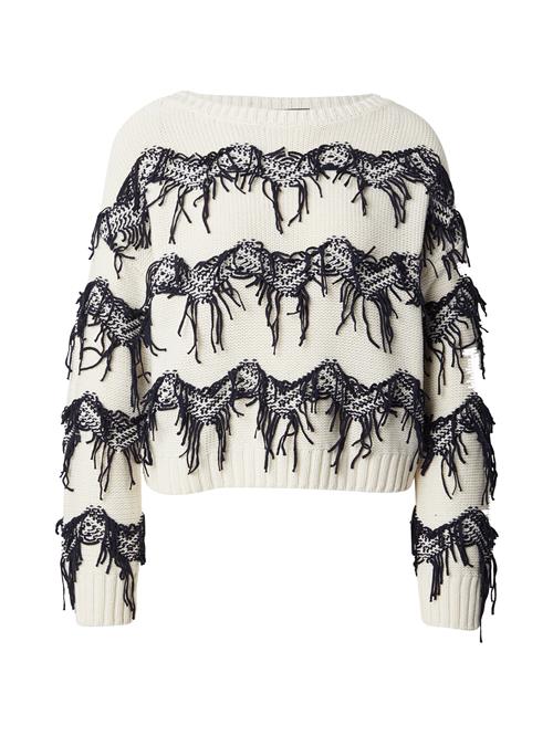 Se OUI Pullover  sort / hvid ved About You