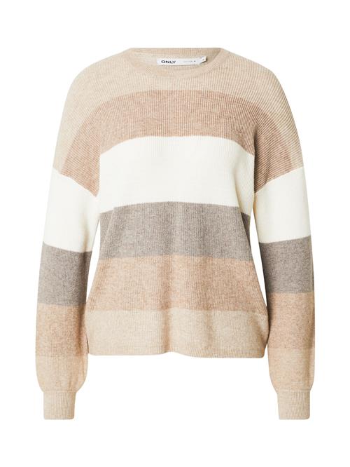 ONLY Pullover 'ONLJETTE'  kit / taupe / greige / hvid