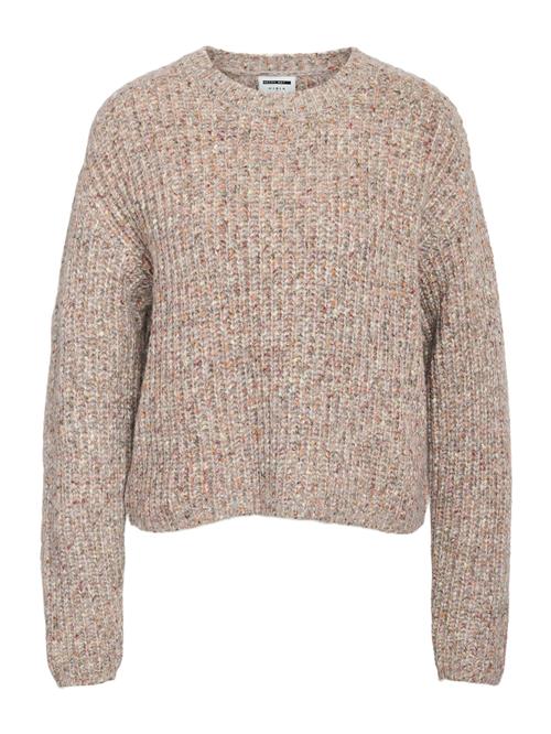 Noisy may Pullover 'NMMARL'  lysegrå / orange / mørkerød