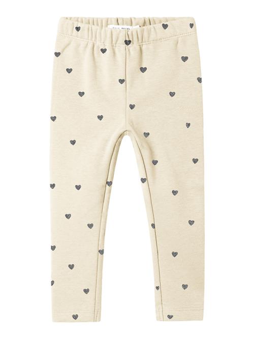 Se NAME IT Sweat Fleece Leggings Tavina Summer Sand W. Glitter Lava Smoke Hearts ved SmartKidz