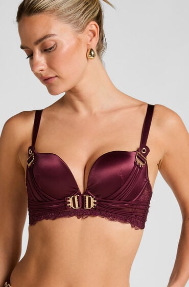 Hunkemöller Avela formstøbt longline bøjle-bh rød