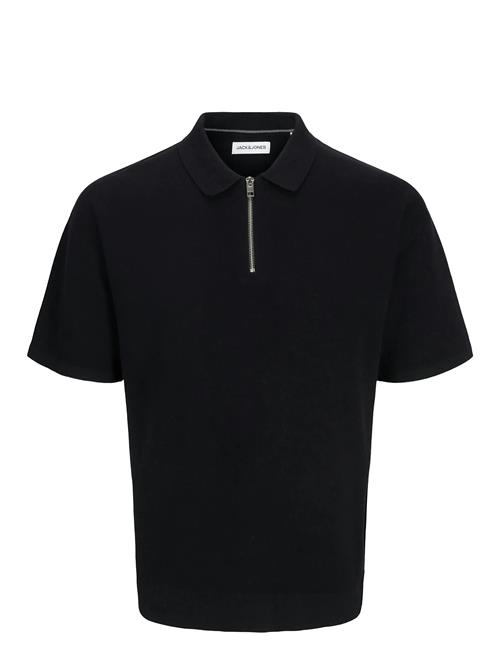 Jack & Jones Jjtroy Knit Zip Polo Jack & J S Black