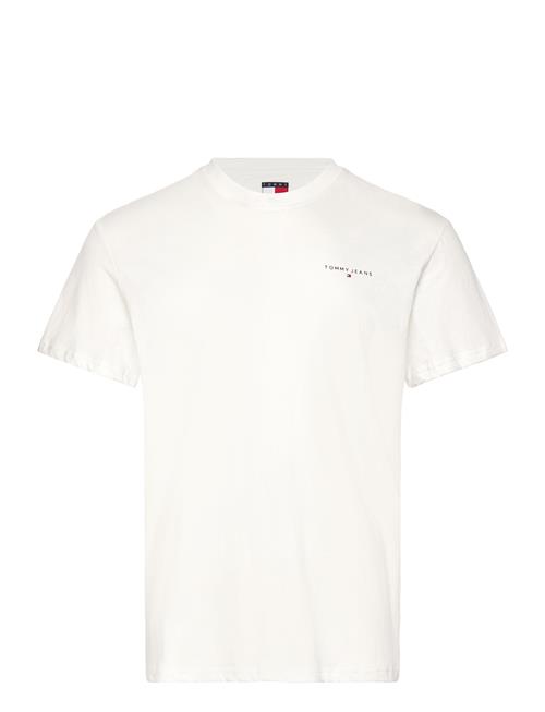 Tjm Slim Linear Chest Tee Ext Tommy Jeans White