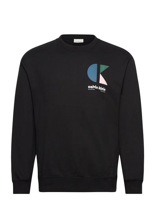 Ls Eu 350Terry Ck Bauhaus Logo C Calvin Klein Jeans Black