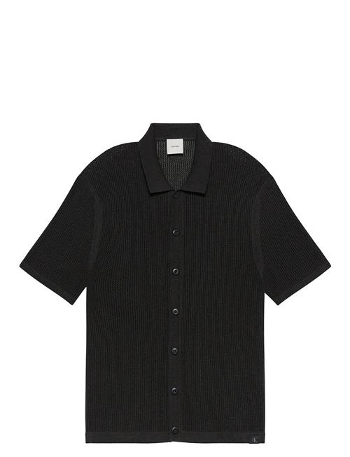 Ss Cttn Msh Bttn Frn Calvin Klein Jeans Black