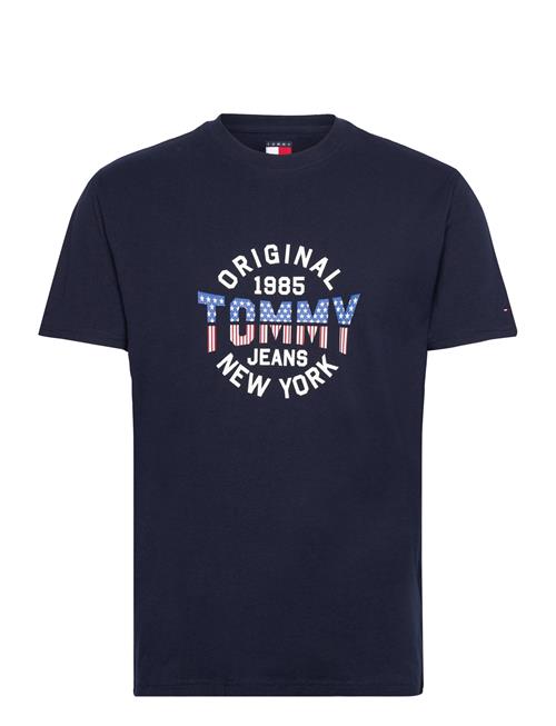 Tjm Reg Usa Circle Graph Ss Tee Tommy Jeans Navy
