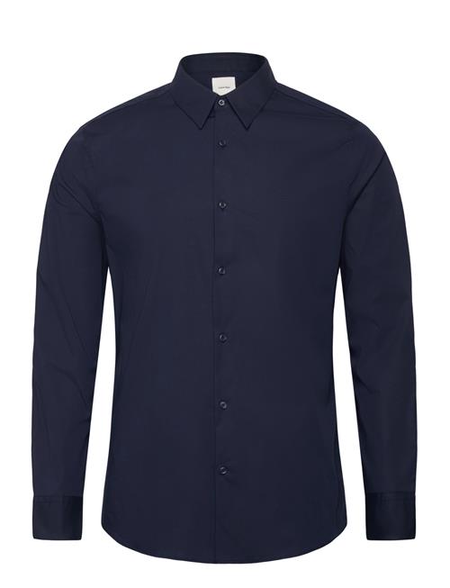 Ls Solid Stretch Slim Shirt Calvin Klein Navy