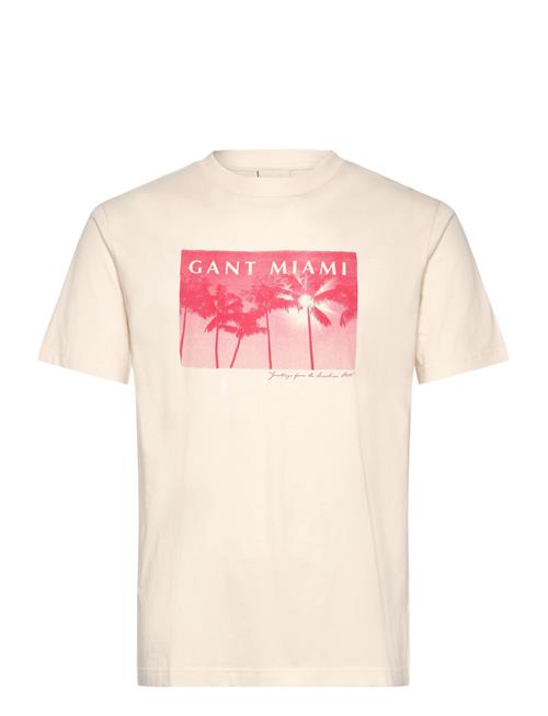 Graphic T-Shirt GANT Cream
