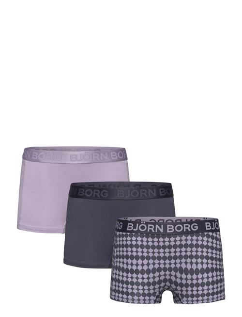 Cotton Stretch Boxer Shorts 3P Björn Borg Patterned