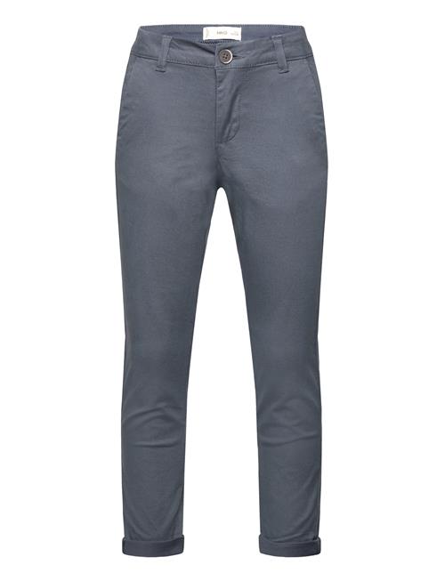 Plain Chino Trousers Mango Blue