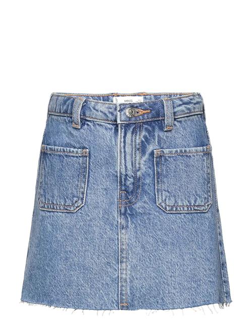Denim Short Skirt Mango Blue