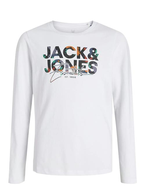 Jack & Jones Jjgeplas Tee Ls Crew Neck Mni Jack & J S White