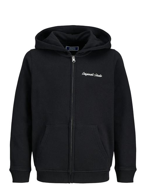 Jack & Jones Jornorrebro Emb Sweat Zip Hood Jnr Jack & J S Black