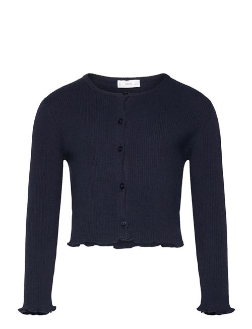 Ribbed Knit Cardigan Mango Navy