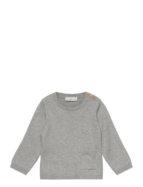 Knit Pocket Sweater Mango Grey