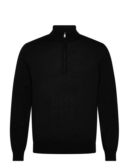 100 Wool Sweater With Perkins Neck Mango Black