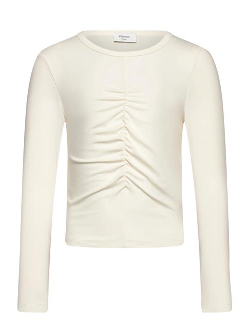Rkbillie Ls Short Wrinkle T-Shirt Rosemunde Kids White