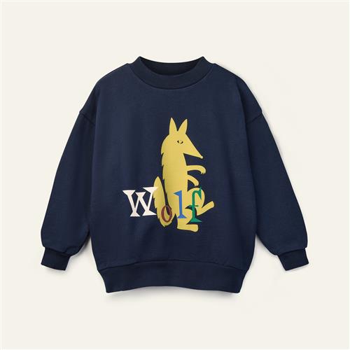 Wynken Seymour Sweatshirt Deep Navy  Deep Navy 10Y  Marineblå  10 år  Unisex