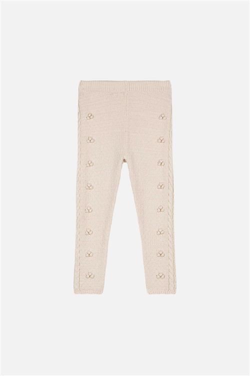 Louise Misha Molda Strikkede Leggings Cream  Cream-8 Y  Creme  8 år  kvinde