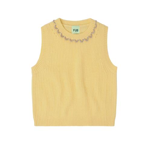 FUB Lammeuldsvest Wheat  Wheat-100 cm Wool Beige  100 cm  Unisex