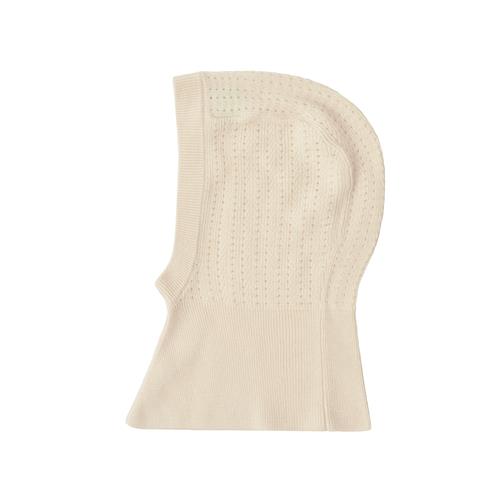 FUB Pointelle Balaclava Ecru  Ecru-110 cm Wool Beige  110 cm  Unisex
