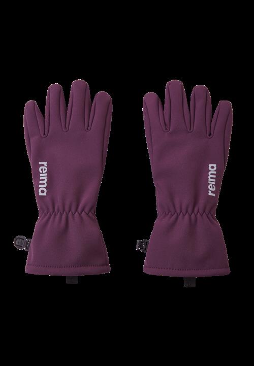 Reima Tehden Softshell Handsker Deep Purple  Deep Purple-4 Y  Lilla  4 år  Unisex